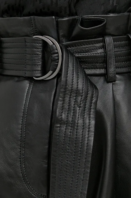 μαύρο Karl Lagerfeld - Δερμάτινο παντελόνι