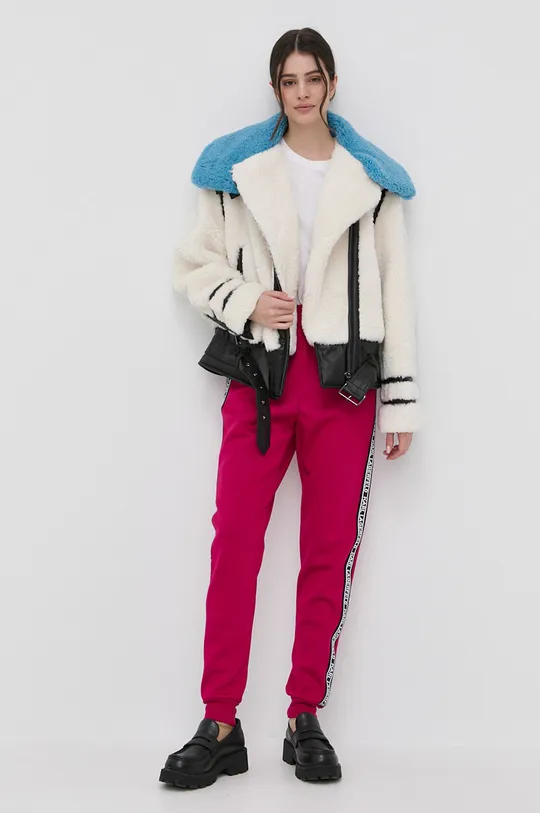 Παντελόνι Karl Lagerfeld ροζ