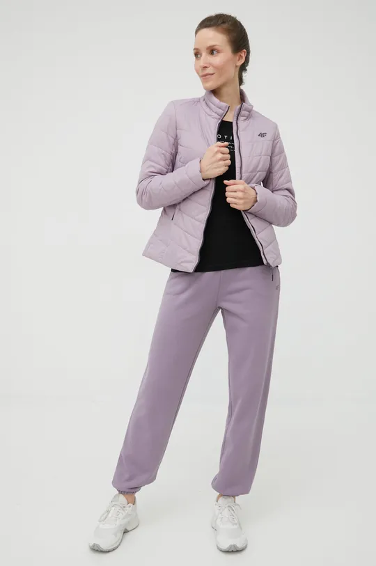 4F spodnie dresowe fioletowy