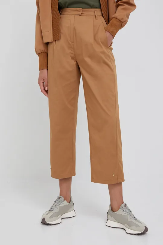 brązowy Sisley spodnie Damski