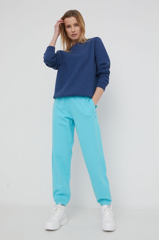 Superdry spodnie dresowe bawełniane niebieski