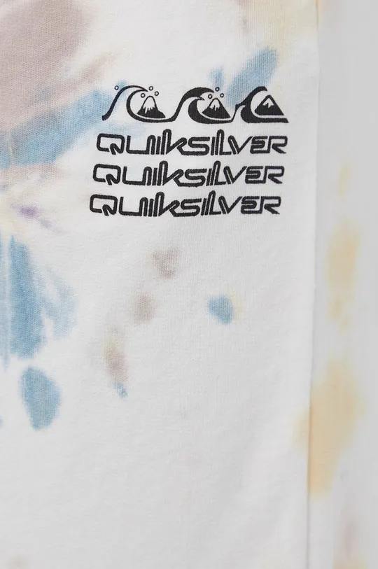 λευκό Βαμβακερό παντελόνι Quiksilver