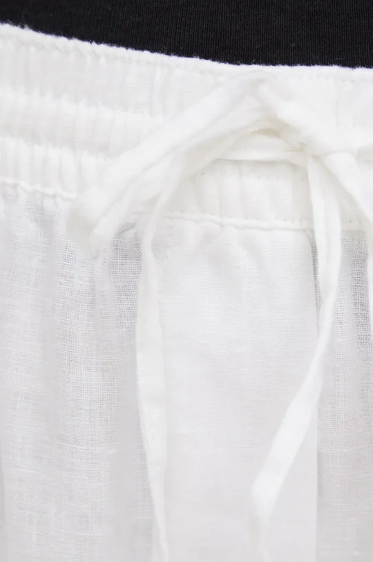 λευκό Λινό παντελόνι DKNY