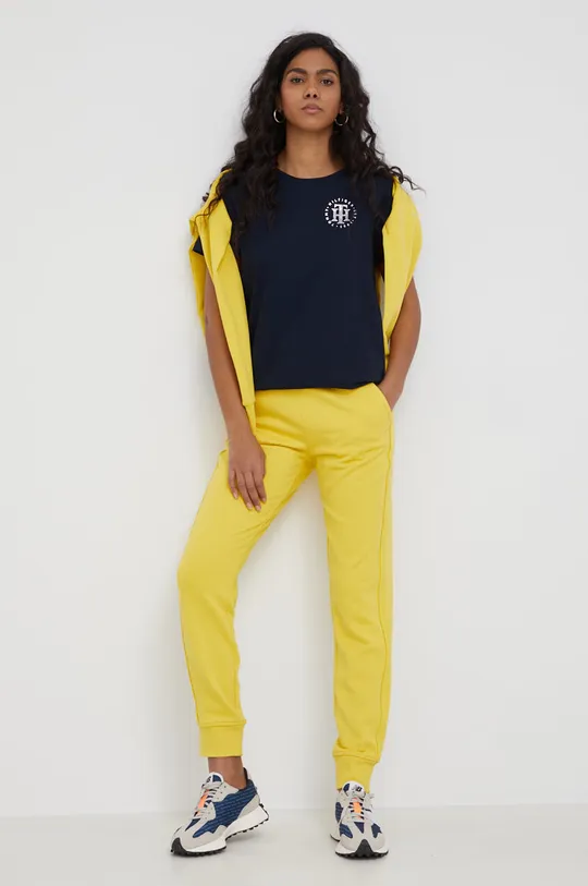 United Colors of Benetton spodnie żółty