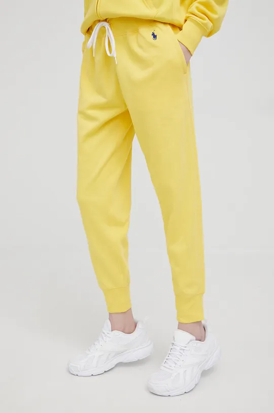 żółty Polo Ralph Lauren spodnie dresowe 211780215022 Damski