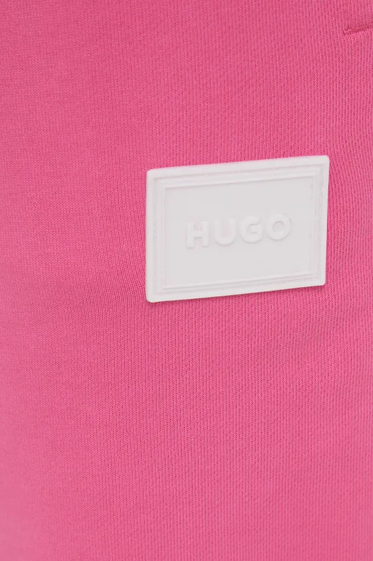 ružová Bavlnené nohavice Hugo