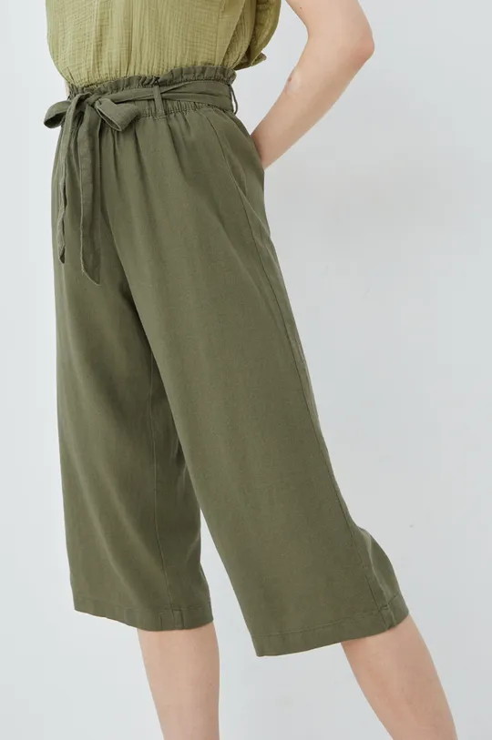 πράσινο Λινό παντελόνι JDY Γυναικεία