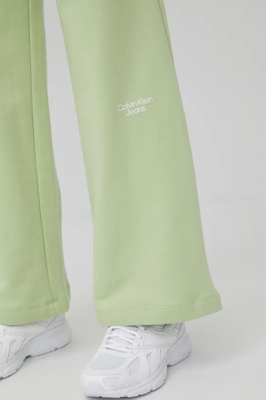 Bombažne hlače Calvin Klein Jeans Ženski