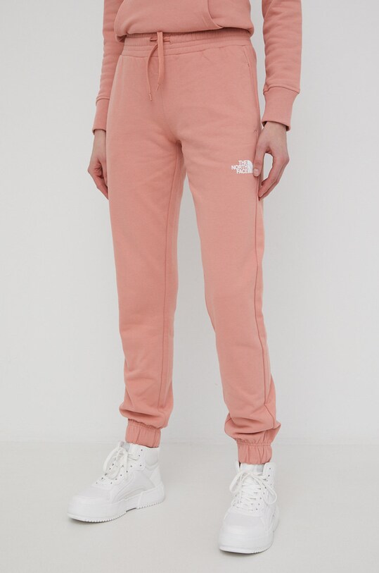 The North Face cotton joggers women's pink color at PRM US