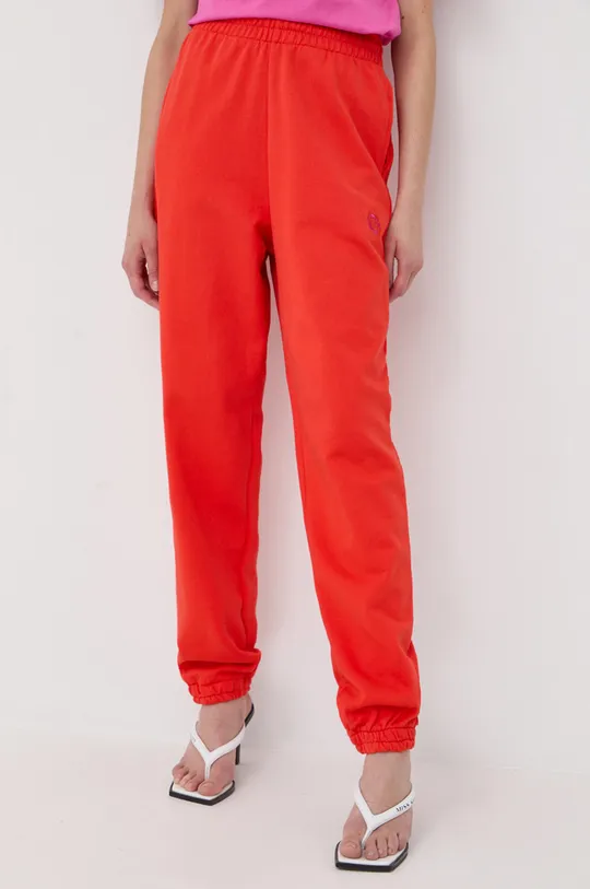 pomarańczowy Gestuz spodnie dresowe Damski