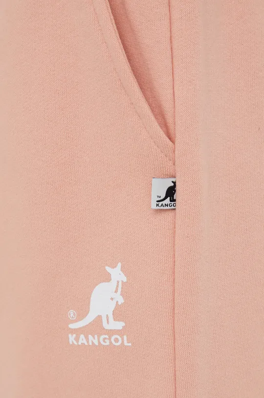 różowy Kangol spodnie dresowe bawełniane