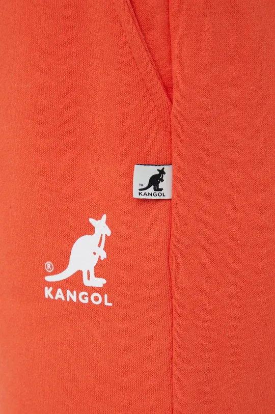 oranžová Bavlnené tepláky Kangol