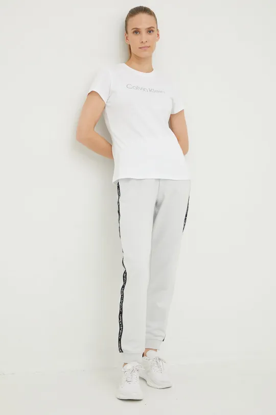 Παντελόνι φόρμας Calvin Klein Performance Active Icon γκρί