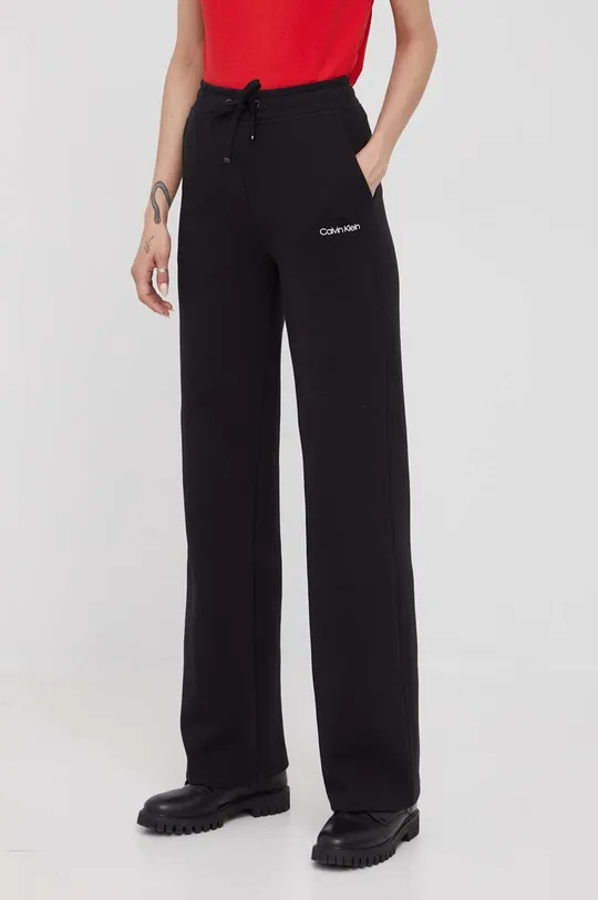 μαύρο Παντελόνι φόρμας Calvin Klein Γυναικεία