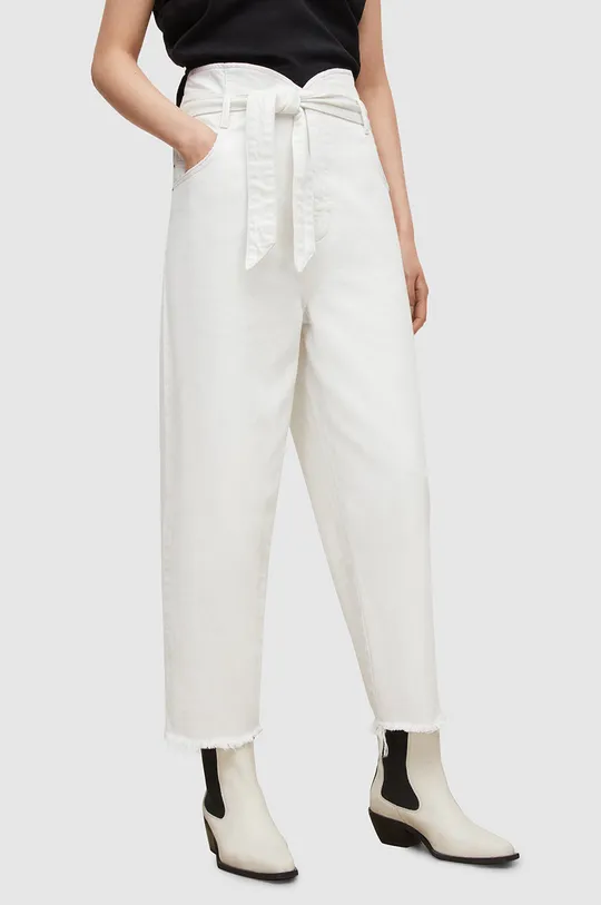 λευκό Παντελόνι AllSaints Γυναικεία