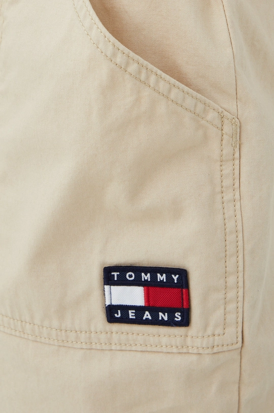 béžová Bavlnené nohavice Tommy Jeans