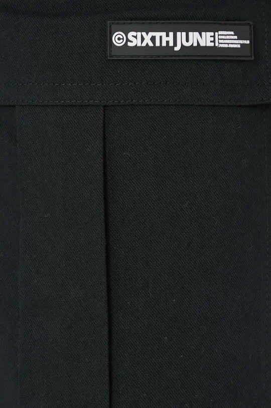czarny Sixth June spodnie bawełniane