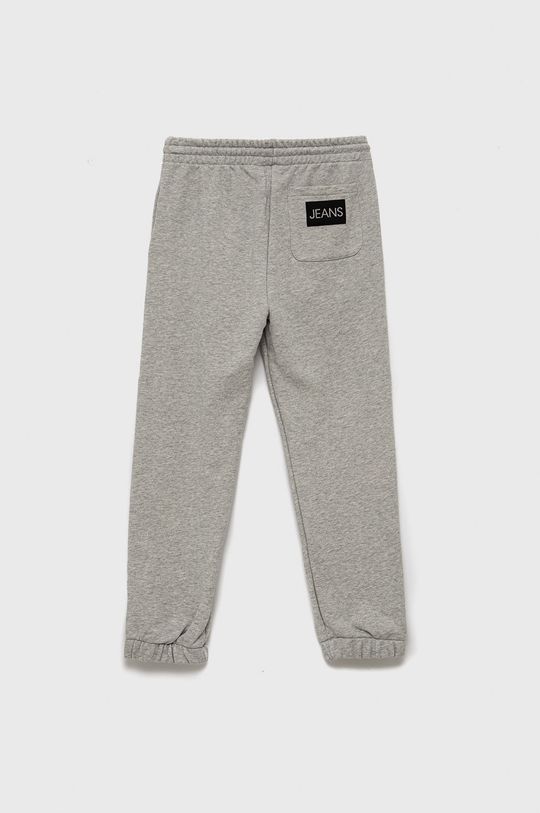 Calvin Klein Jeans Spodnie bawełniane dziecięce IG0IG01322.PPYY jasny szary