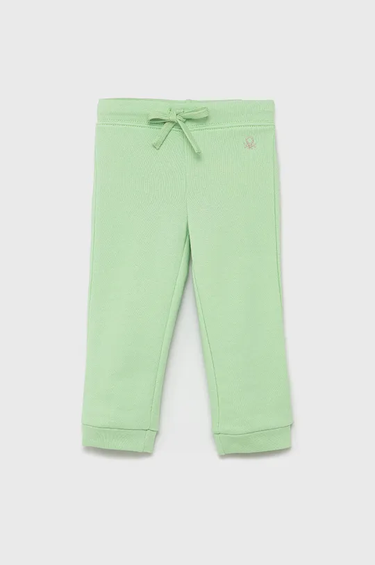 πράσινο United Colors of Benetton - Παιδικό βαμβακερό παντελόνι Για κορίτσια