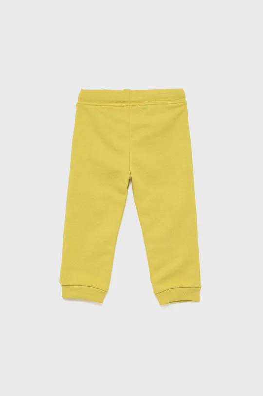Детские хлопковые брюки United Colors of Benetton жёлтый