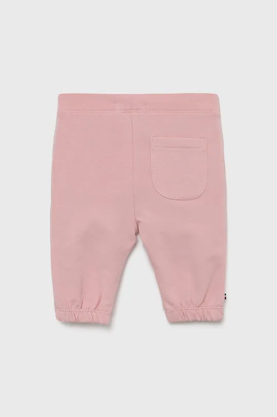 Παιδικό παντελόνι Tommy Hilfiger ροζ
