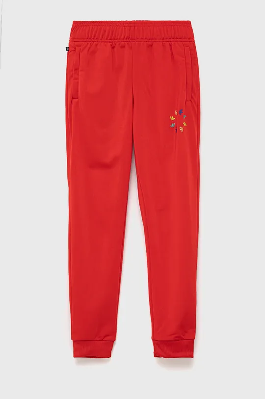 czerwony adidas Originals spodnie dziecięce HB9467 Dziecięcy