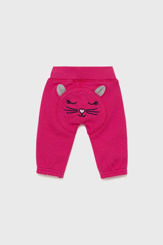 розовый Детские хлопковые брюки United Colors of Benetton Детский