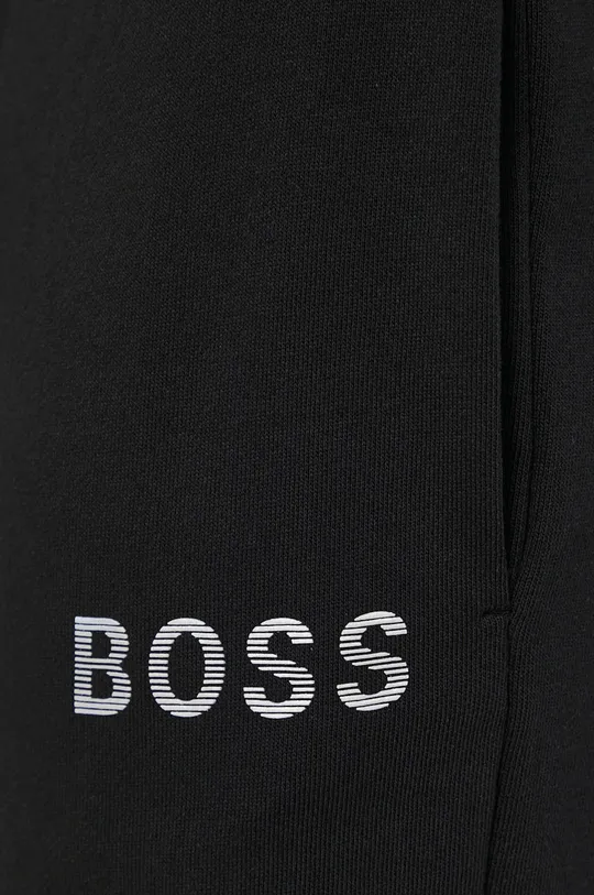 czarny Boss Spodnie bawełniane Casual 50472238