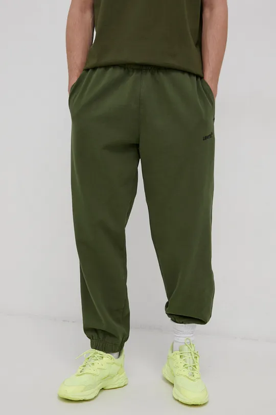 πράσινο Βαμβακερό παντελόνι Levi's Ανδρικά