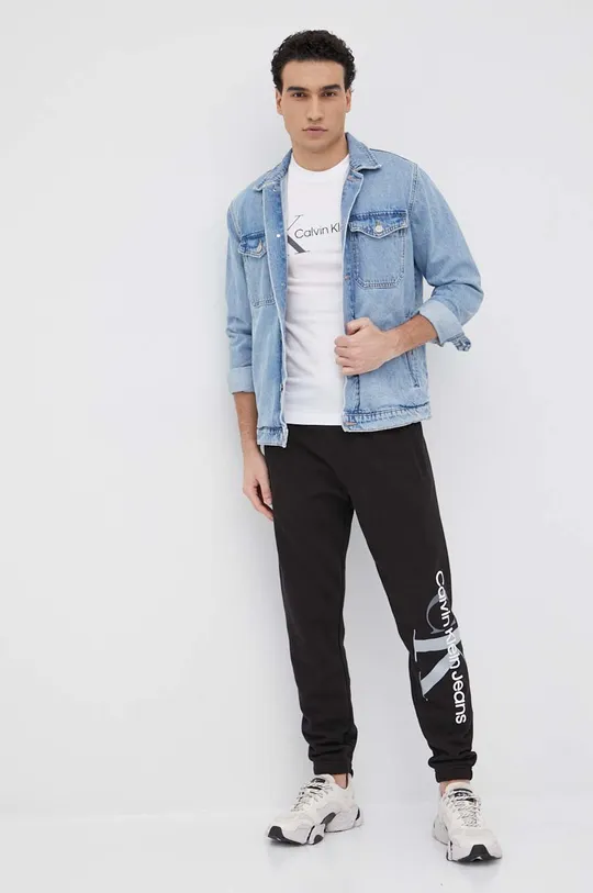 Nohavice Calvin Klein Jeans čierna