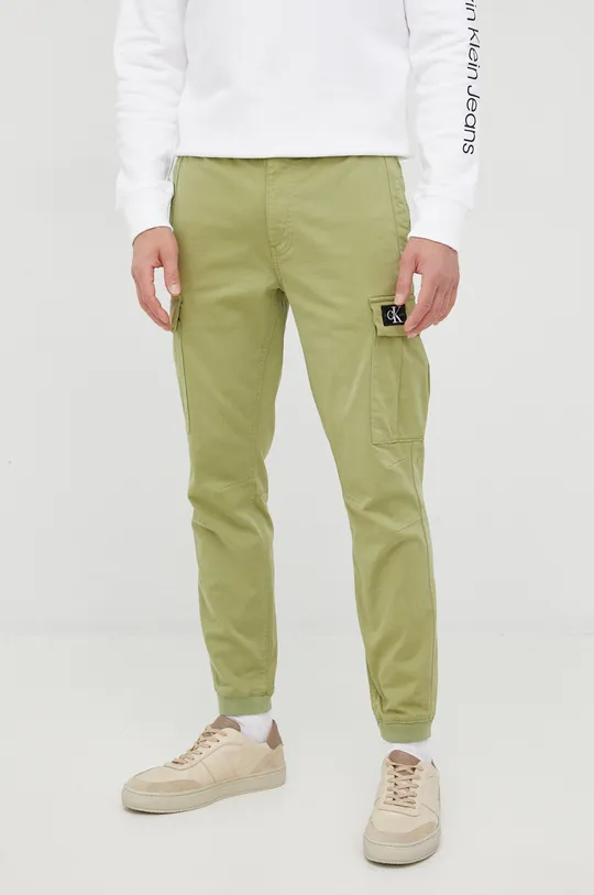 πράσινο Παντελόνι Calvin Klein Jeans Ανδρικά