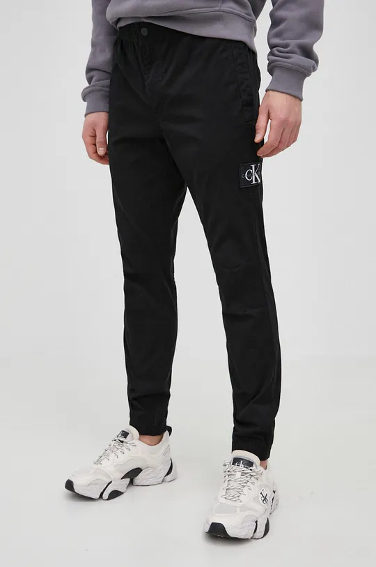 czarny Calvin Klein Jeans Spodnie J30J319656.PPYY Męski
