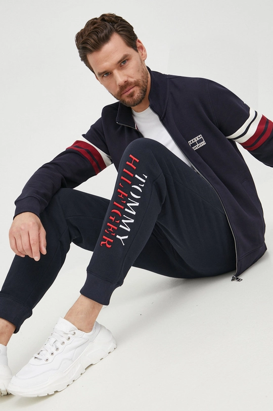 tmavomodrá Tepláky Tommy Hilfiger Pánsky