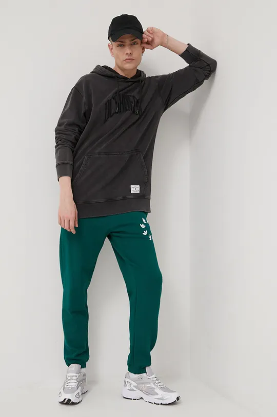 adidas Originals spodnie bawełniane Adicolor HC4494 ciemny zielony