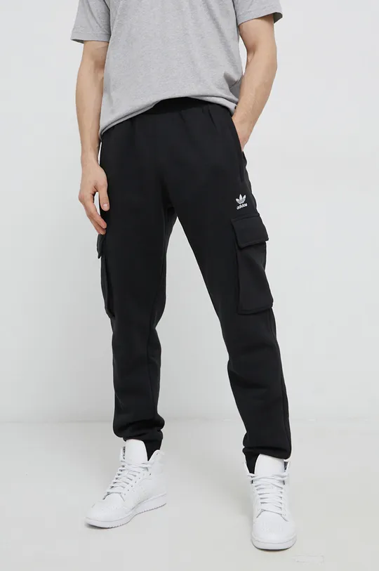 Брюки adidas Originals HE6989 Adicolor Essentials Trefoil Cargo Pants чёрный