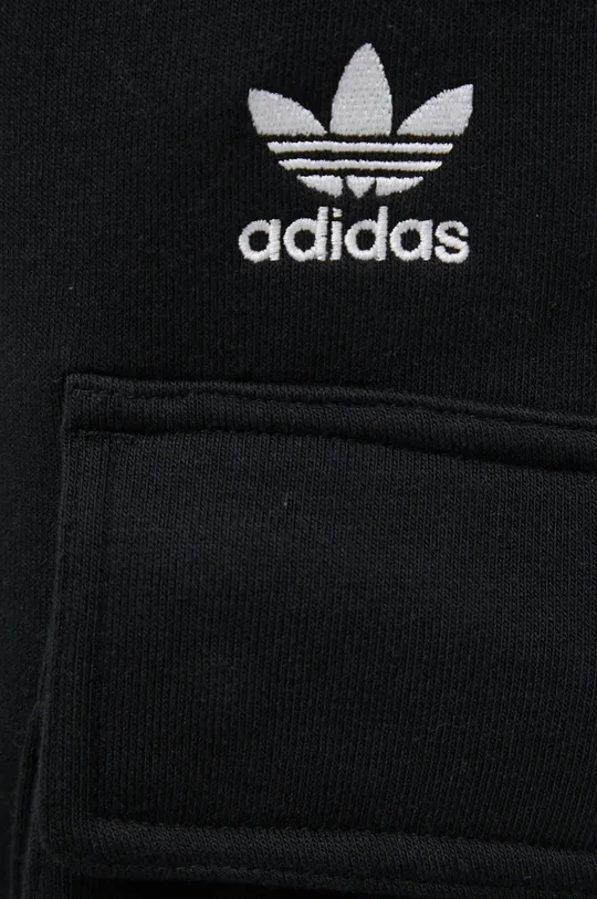 čierna Nohavice adidas Originals Adicolor Essentials Trefoil Cargo Pants