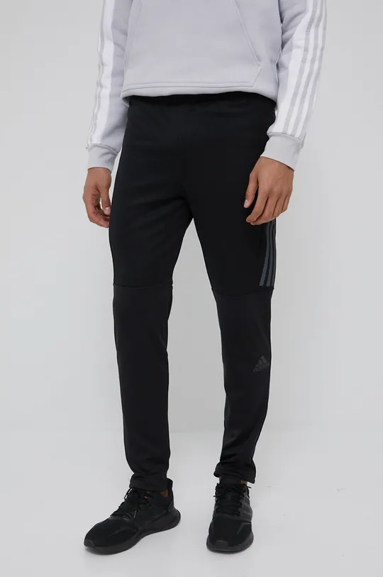Παντελόνι για τζόκινγκ adidas Performance μαύρο