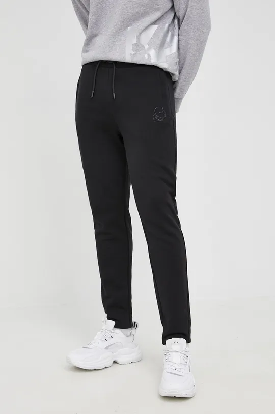 czarny Karl Lagerfeld spodnie 521900.705413 Męski