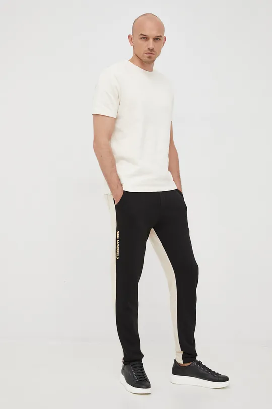 Karl Lagerfeld spodnie dresowe 521900.705022 czarny
