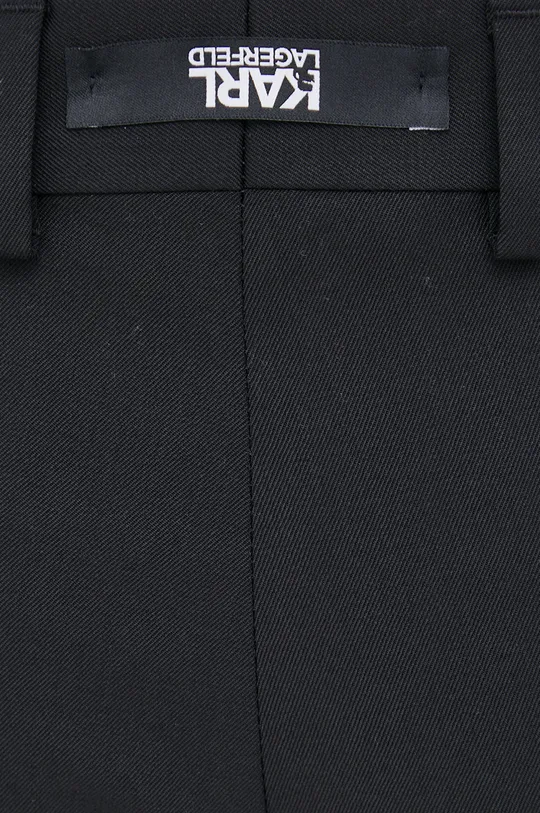 μαύρο Μάλλινο παντελόνι Karl Lagerfeld