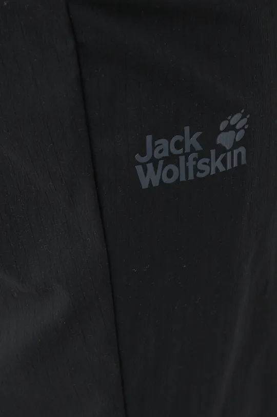 czarny Jack Wolfskin spodnie outdoorowe Peak