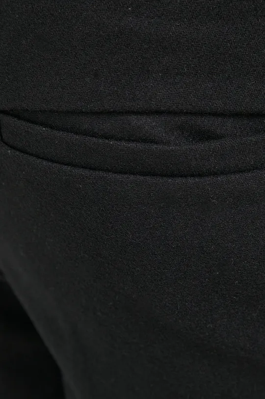 чёрный Шерстяные брюки Bruuns Bazaar