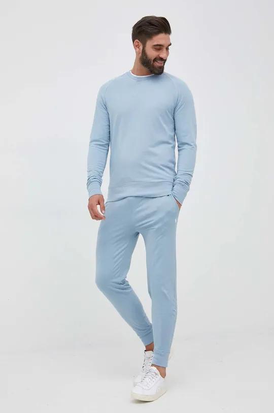 Bavlnené nohavice Polo Ralph Lauren modrá