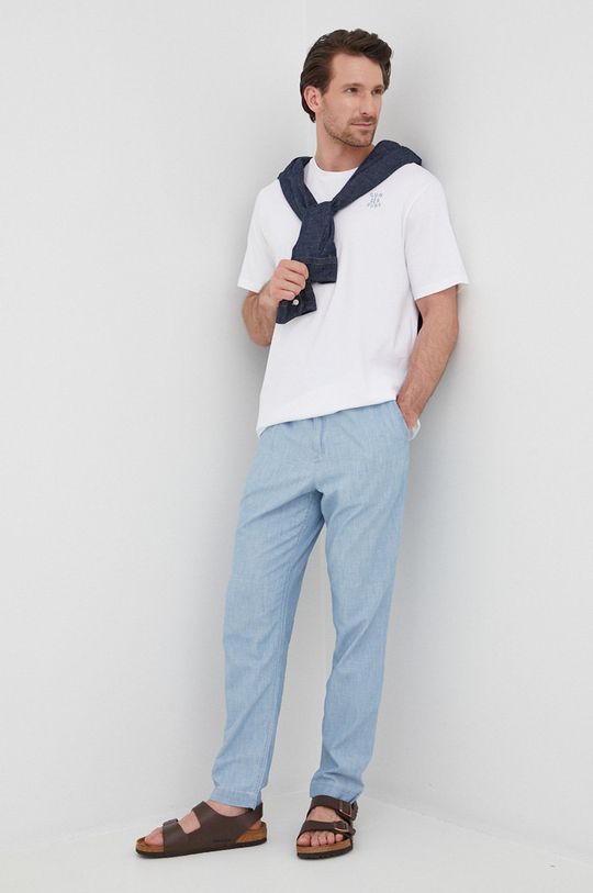 jasny niebieski Polo Ralph Lauren spodnie bawełniane 710862773001 Męski