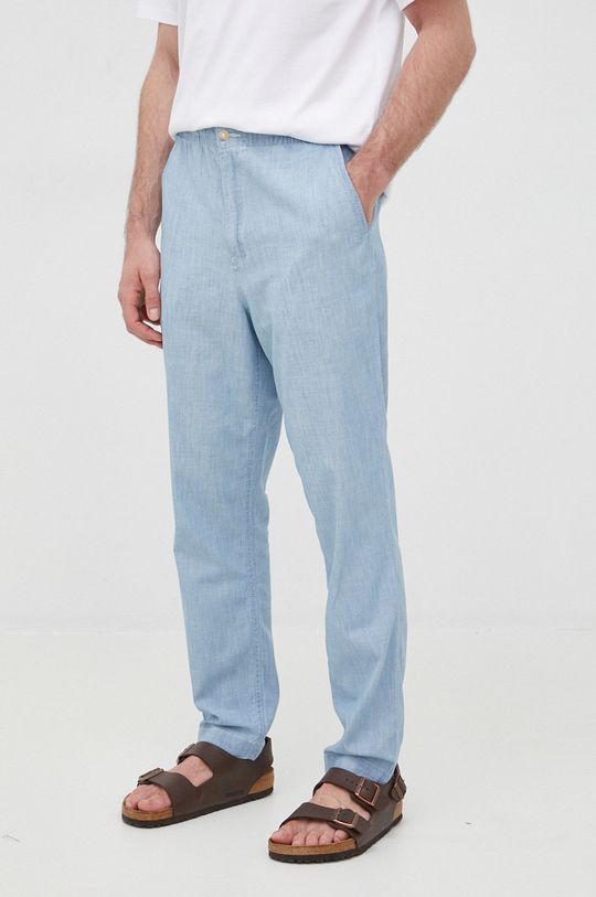 Polo Ralph Lauren spodnie bawełniane 710862773001 jasny niebieski