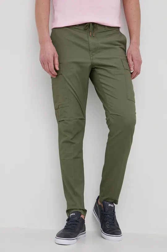 zielony Polo Ralph Lauren spodnie bawełniane 710835172004 Męski