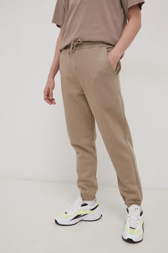 OCAY pantaloni in cotone beige