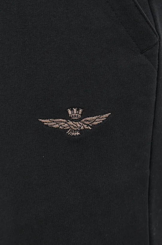 czarny Aeronautica Militare spodnie