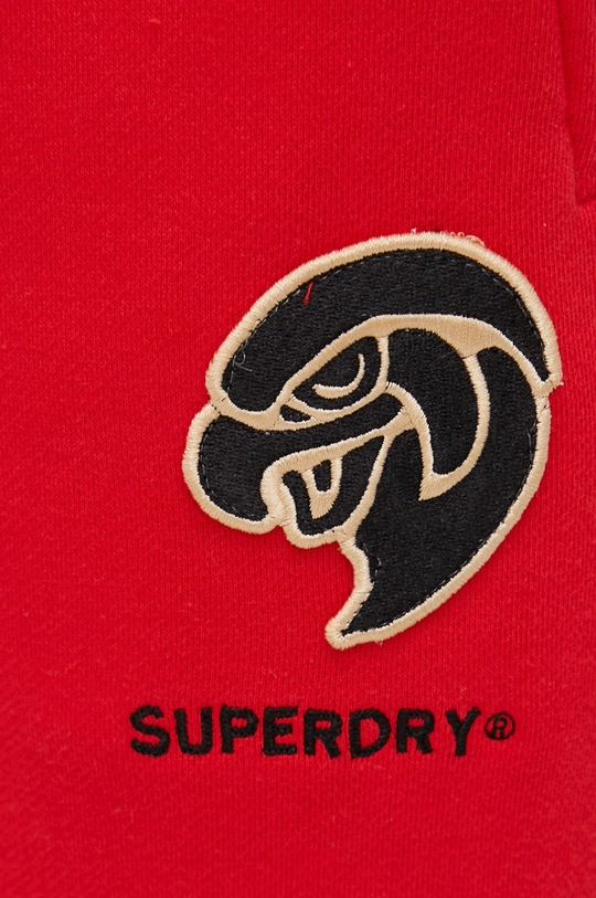 czerwony Superdry spodnie dresowe