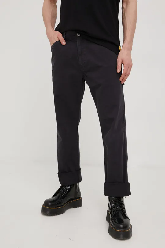 czarny Superdry spodnie bawełniane Męski